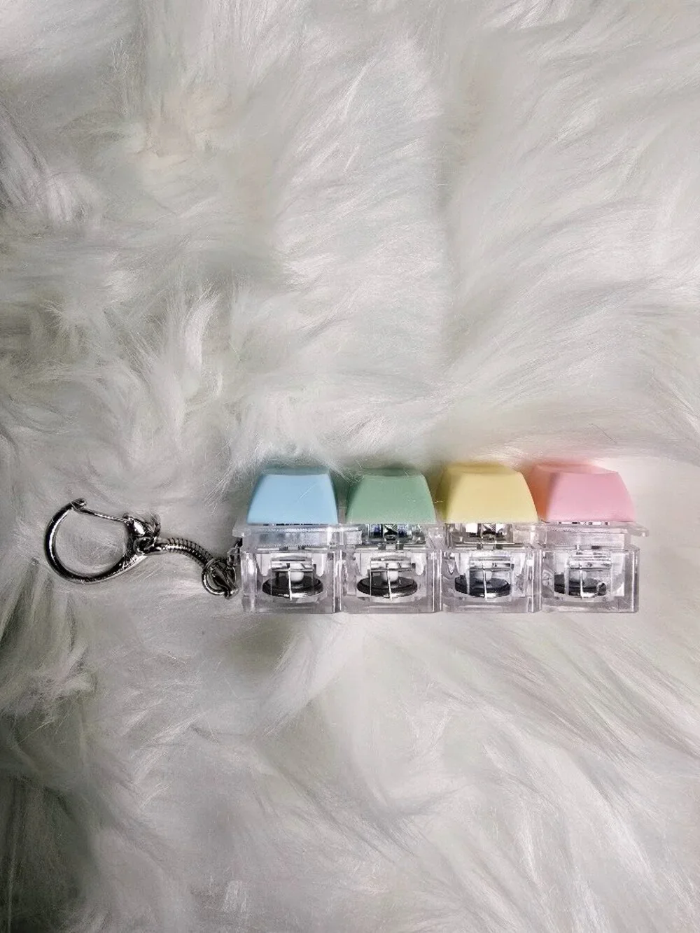 Light  Up Pastel  Mechanical Keyboard Switch Fidget Toy